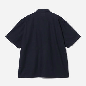 Pilgrim Surf + Supply - DAVIS HALF ZIP MILITARY SHIRT - NAVY -  - Alternative View 1