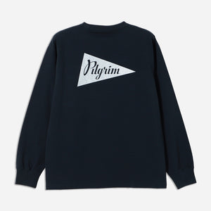 Pilgrim Surf + Supply - SURF AND SUPPLY LS T-SHIRT - NAVY -  - Alternative View 1