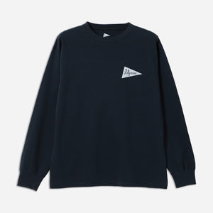 Pilgrim Surf + Supply - SURF AND SUPPLY LS T-SHIRT - NAVY -  - Main Front View