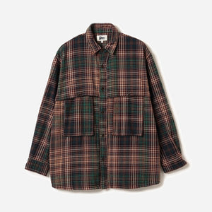 Pilgrim Surf + Supply - ALBERT FIELD OVERSHIRT - BROWN/GREEN -  - Main Front View