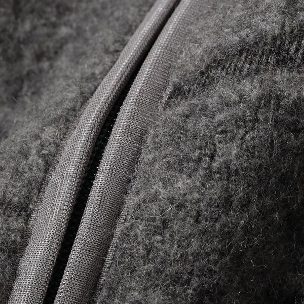 MOSLEY BOA WOOL HALF ZIP SWEATE - HEATHER GREY