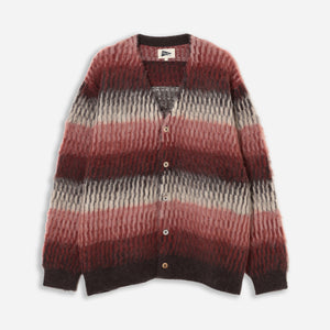 Pilgrim Surf + Supply - SHORE GRADATION MOHAIR CARDIGAN - PINK -  - Main Front View