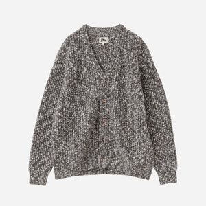 Pilgrim Surf + Supply - BING SLUB CARDIGAN - BROWN MARL -  - Main Front View