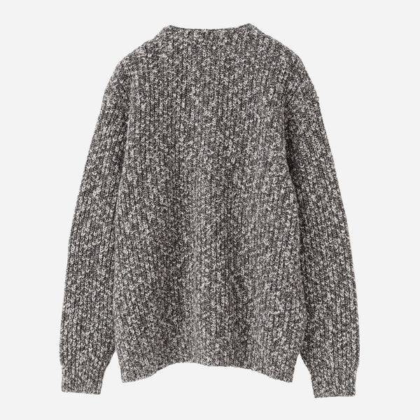 BING SLUB CARDIGAN - BROWN MARL
