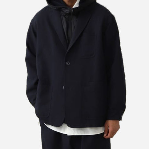 ITTEN WALKER WOOL JACKET - NAVY
