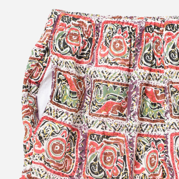 ERNIE BATIK HANG SHORT - MULTI WHITE