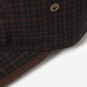 Pilgrim Surf + Supply - PLAID LONG BILL CAP - BROWN -  - Alternative View 1