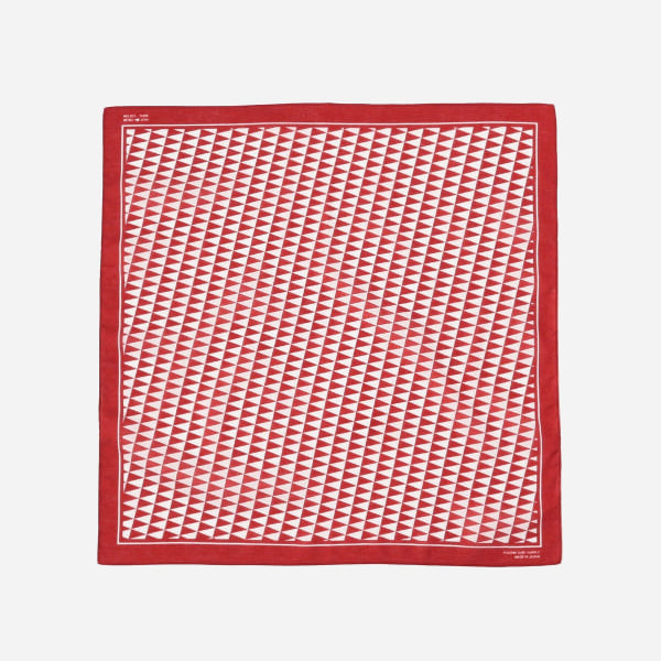 PENNANT CHECK BANDANA - WINE