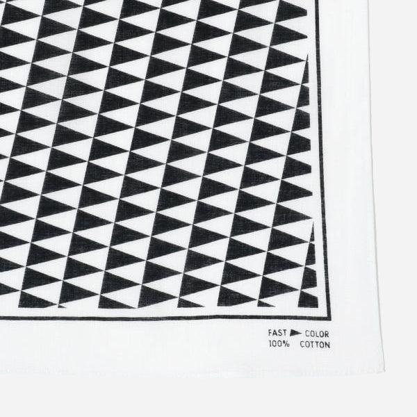 PENNANT CHECK BANDANA - WHITE