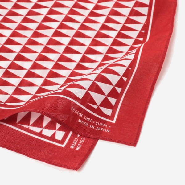 PENNANT CHECK BANDANA - WINE