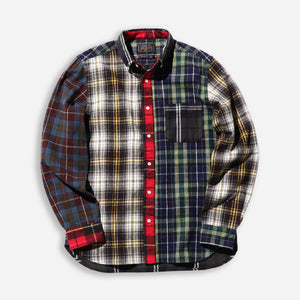 Beams+ - CRAZY PANEL B.D CHECKED SHIRT - MULTI -  - Main Front View