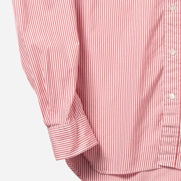 LONDON STRIPE POPLIN SHIRT - RED