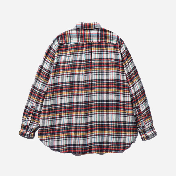 CLASSIC FIT MADE IN JAPAN PLAID FLANNEL SHIRT - WHITE PLAID