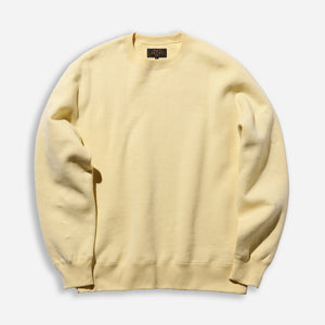 Beams+ - RAISED BACK CREW NECK SWEATSHIRT - CREAM -  - Main Front View