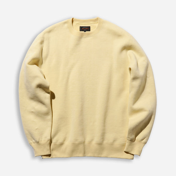 RAISED BACK CREW NECK SWEATSHIRT - CREAM