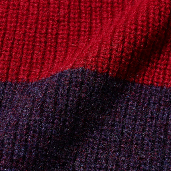 CREW NECK STRIPE SWEATER - MULTI