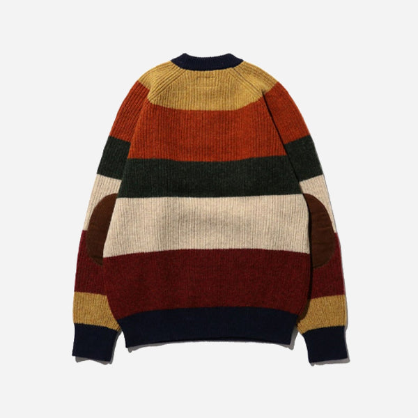 MULTI STRIPE CREW JUMPER - MULTI
