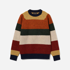 Beams+ - MULTI STRIPE CREW JUMPER - MULTI -  - Main Front View