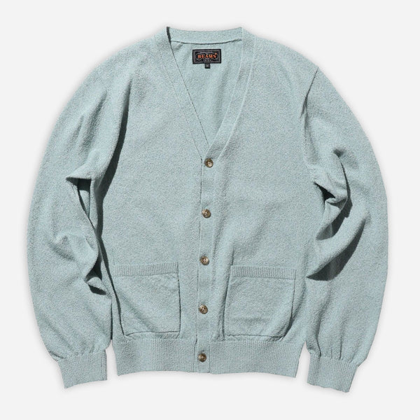 BOUCLE SUMMER CARDIGAN - SAX BLUE