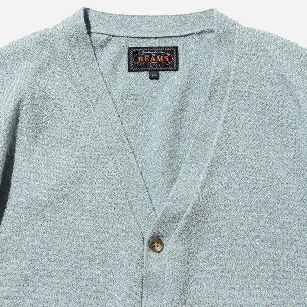 BOUCLE SUMMER CARDIGAN - SAX BLUE