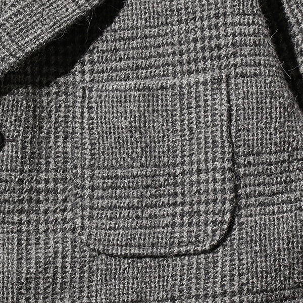 4B ALPACA TWEED JACKET - GLEN CHECK