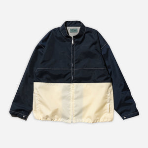 Beams+ - BOAT OXFORD JACKET - NAVY/ECRU -  - Main Front View