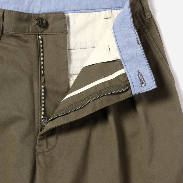 2 PLEAT CLASSIC TWILL CHINO TROUSER - OLIVE