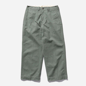 Beams+ - MIL HERRINGBONE TROUSER - SAGE -  - Main Front View