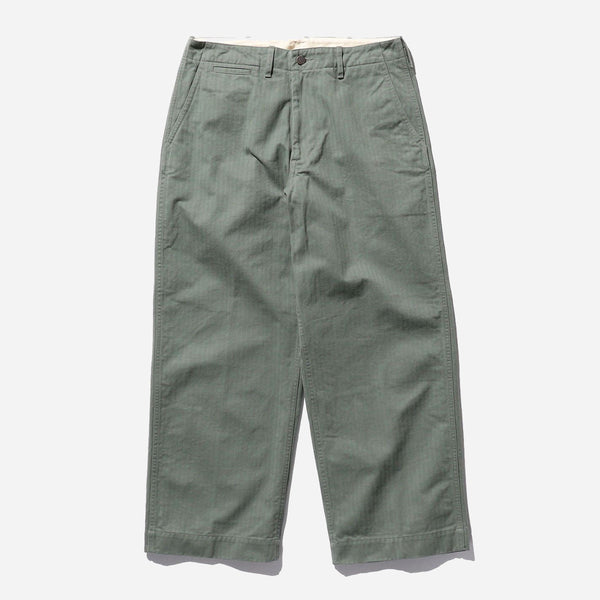 MIL HERRINGBONE TROUSER - SAGE