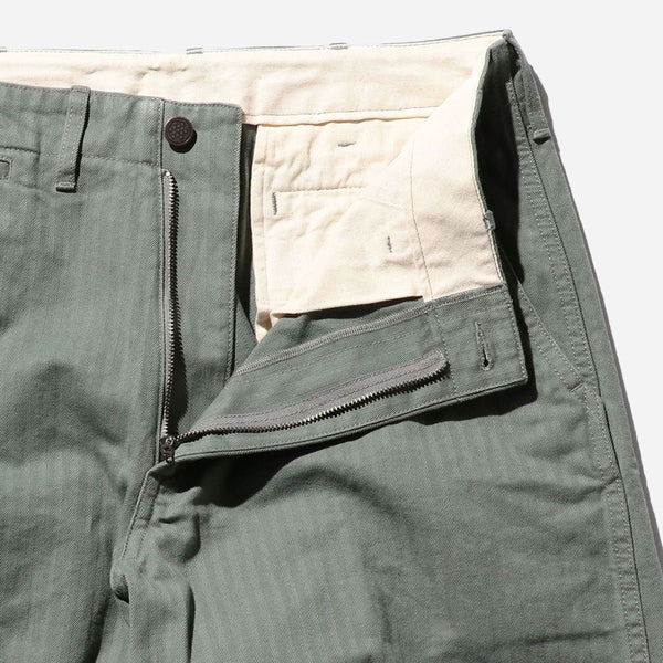 MIL HERRINGBONE TROUSER - SAGE