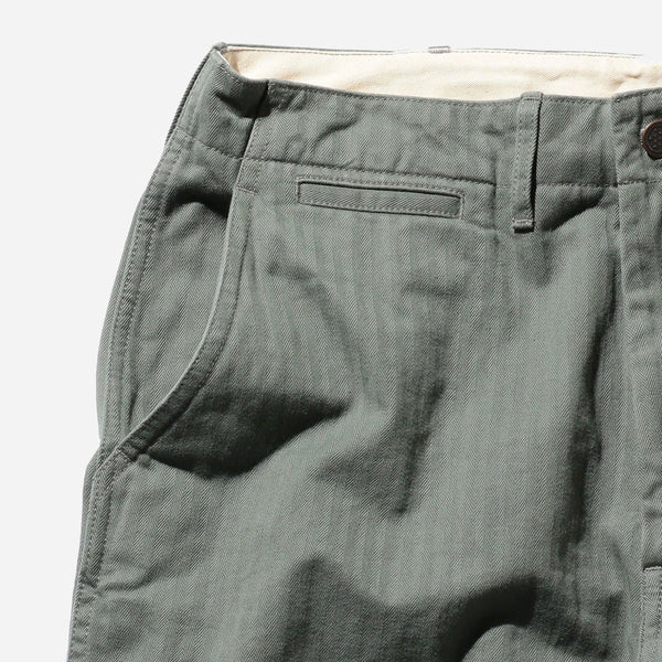 MIL HERRINGBONE TROUSER - SAGE