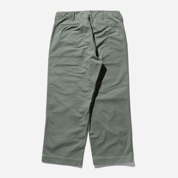 MIL HERRINGBONE TROUSER - SAGE