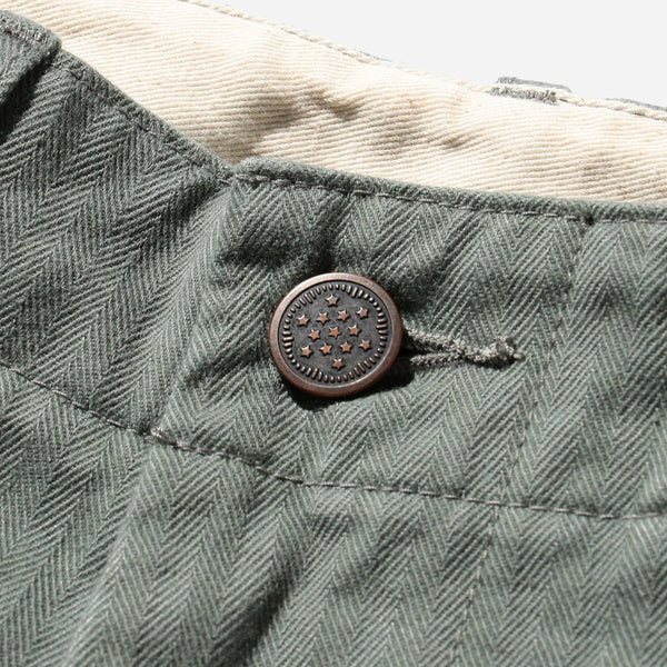 MIL HERRINGBONE TROUSER - SAGE