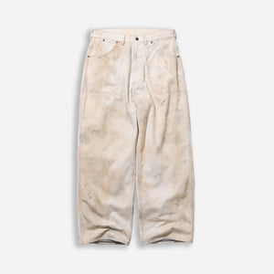 Beams+ - PAINTER TWISTED HARD OXFORD LINED PANT - CEMENT -  - Main Front View