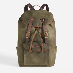 Pendleton - ODYSSEY WAXED CANVAS BACKPACK - OLIVE -  - Main Front View