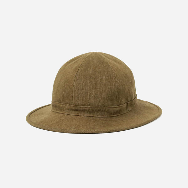 MIL DENIM JUNGLE HAT - BROWN