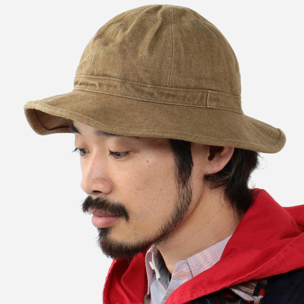 MIL DENIM JUNGLE HAT - BROWN