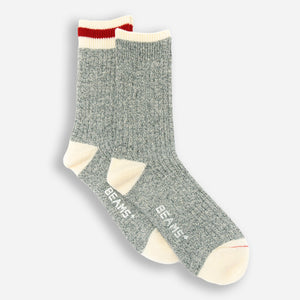 Beams+ - RAG SOCK - GREY/RED -  - Main Front View