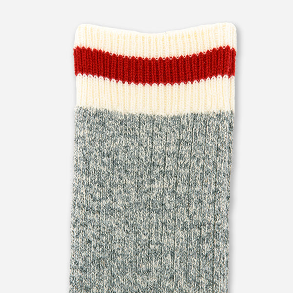 RAG SOCK - GREY/RED