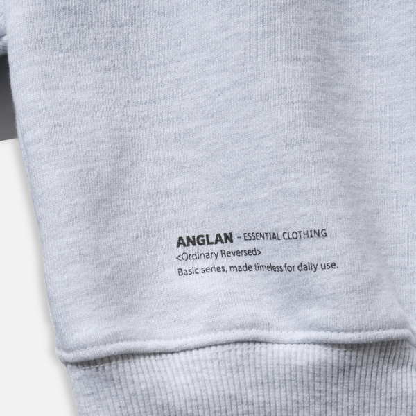 Anglan Steady Sweat Shirt - White Melange