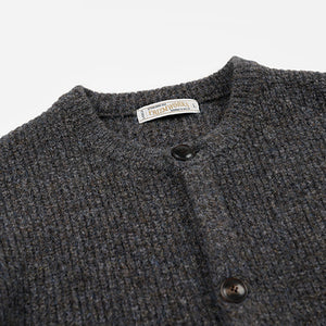 Frizmworks - BRUSHED WOOL ROUND CARDIGAN - BROWN -  - Alternative View 1