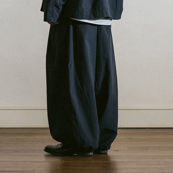 DECENT POCKET DEEP TUCK PANT - NAVY