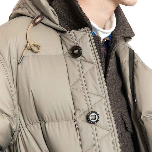 RAF DOWN PARKA JACKET - SAND BEIGE