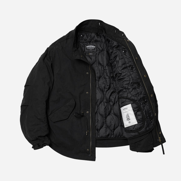 OSCAR SHORT FISHTAIL PARKA JACKET - BLACK