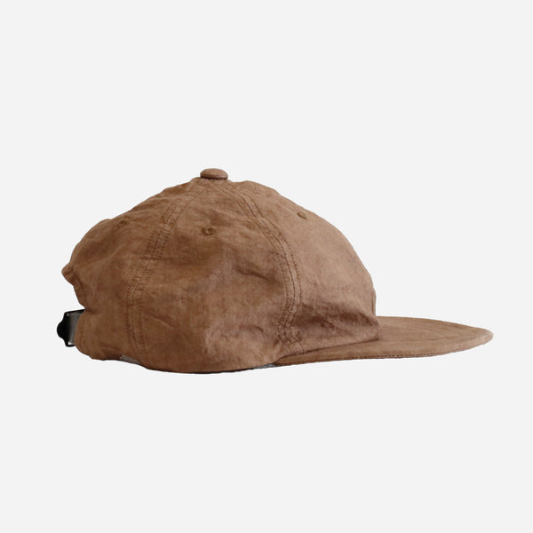 NATURAL DYE WASHI CANVAS CAP - KAKISHIBU BROWN
