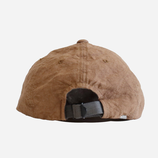 NATURAL DYE WASHI CANVAS CAP - KAKISHIBU BROWN