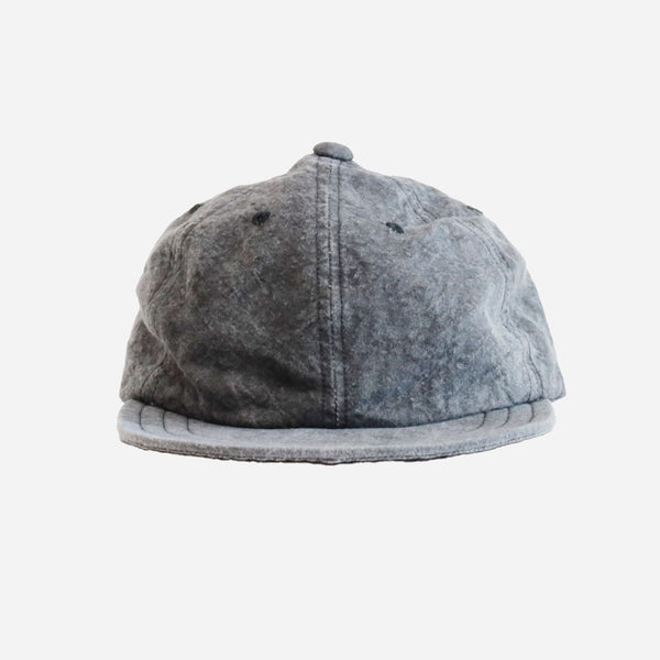 NATURAL DYE WASHI CANVAS CAP - SUMI BLACK