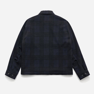 Eastlogue - TRAPPER JACKET - NAVY CHECK WOOL -  - Alternative View 1