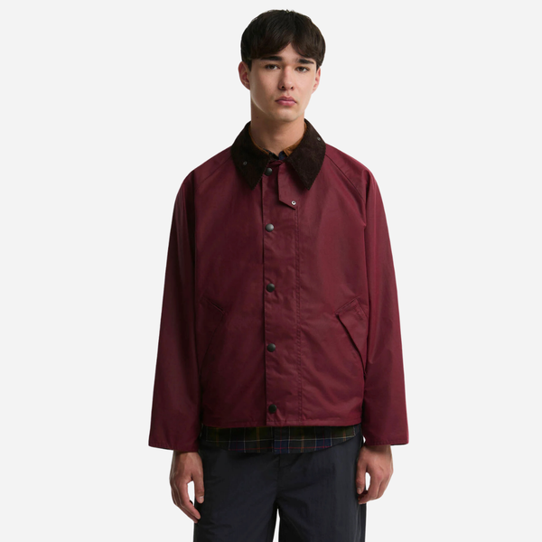 Barbour Transport Wax Jacket - Red