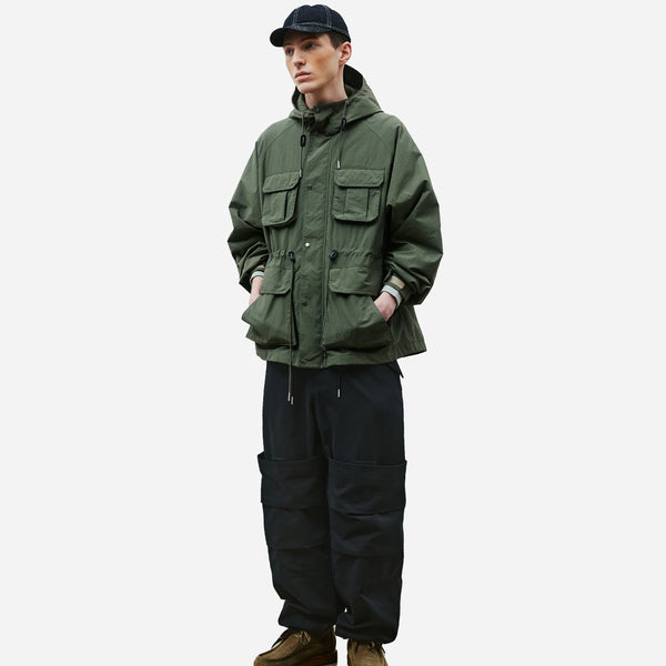 MILITARY PARACHUTE PANTS - BLACK